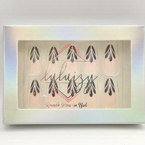 Press On Nails Almond Reusable Nail Tips Kit